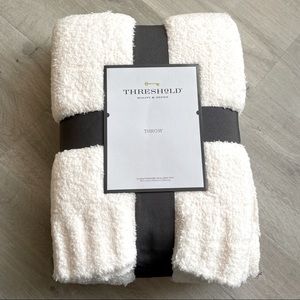 Threshold Barefoot Dreams Dupe Ivory Blanket